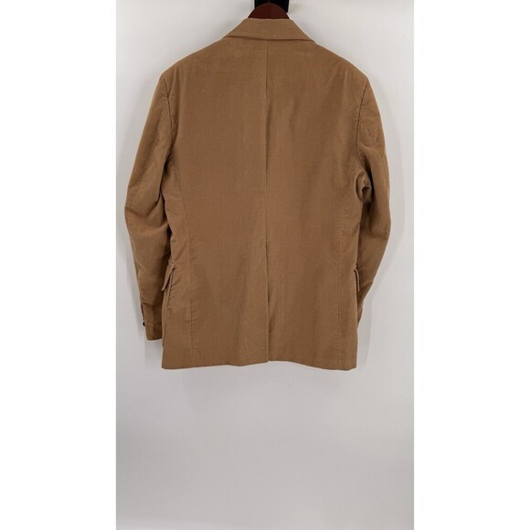 Vintage 70s Farah Corduroy Tan Blazer and Vest Leather Buttons See Measurements - Picture 10 of 16